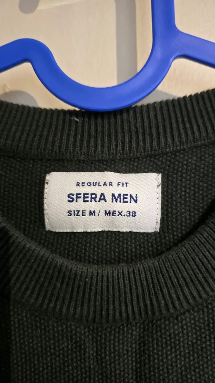 Suéter verde oliva para hombre Sfera talla M - 2