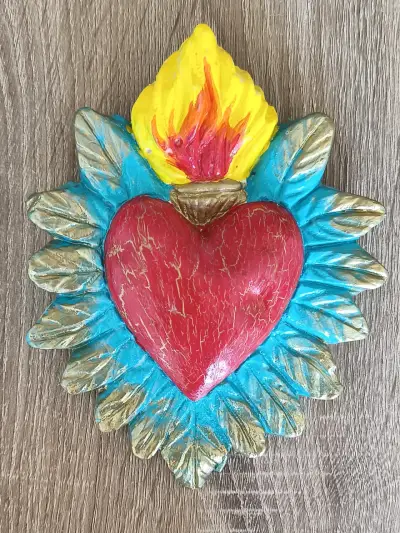 Corazón mexicano para colgar - miniatura 1