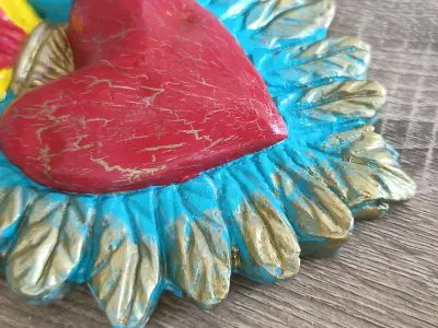 Corazón mexicano para colgar - miniatura 2