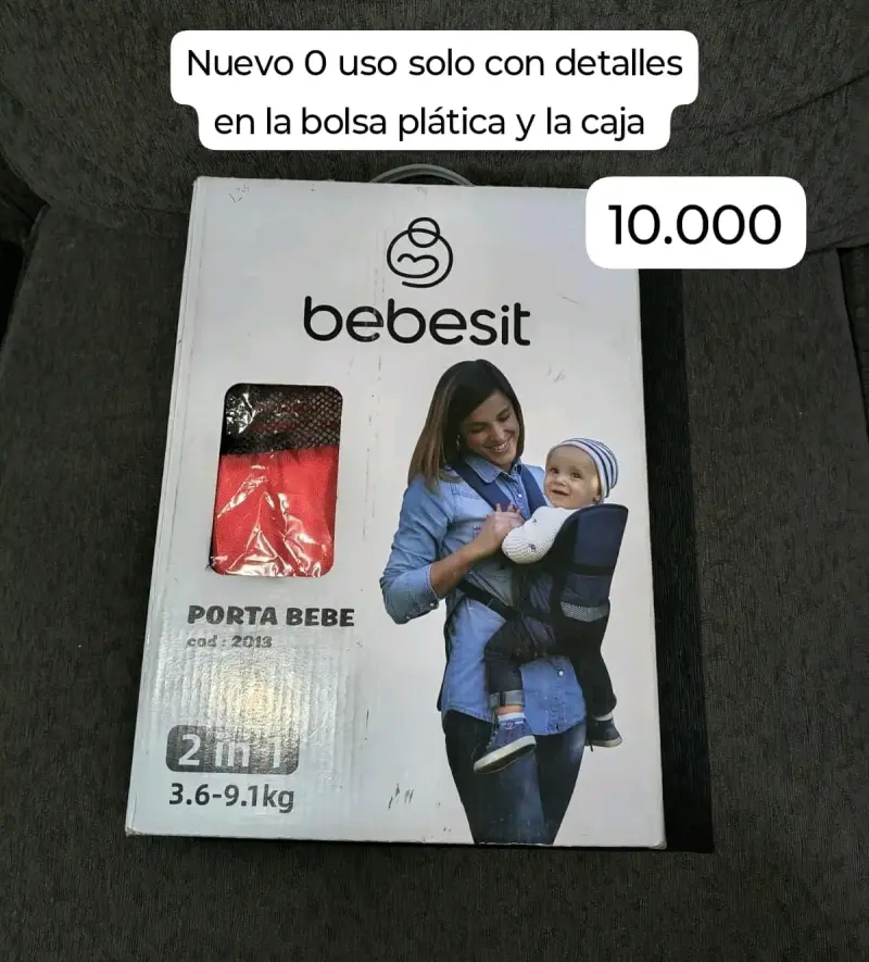 Porta bebé Bebesit 2 en 1 nuevo - 4