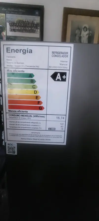 Refrigerador Hisense RD-22DC con congelador - miniatura 1