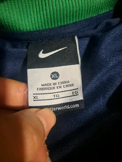Chaqueta deportiva Nike azul con logo - miniatura 2