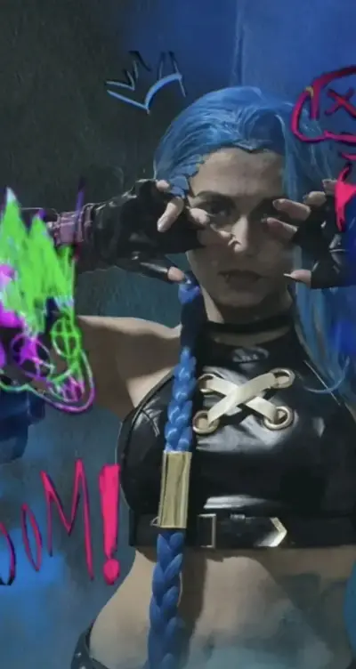 Cosplay Jinx completo talla M - miniatura 1