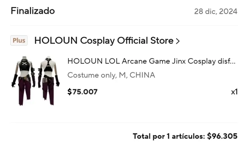 Cosplay Jinx completo talla M - 3