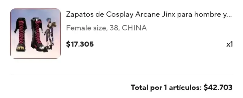 Cosplay Jinx completo talla M - 4