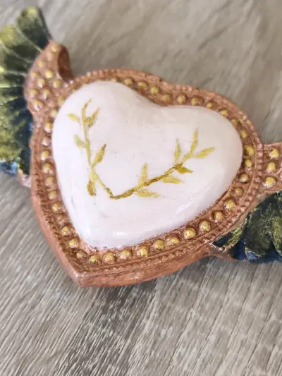 Adorno de corazón alado decorativo - miniatura 2