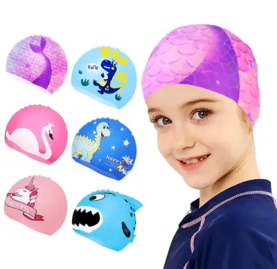 Gorros de Natación Infantiles  con Diseños Diverti - miniatura 1