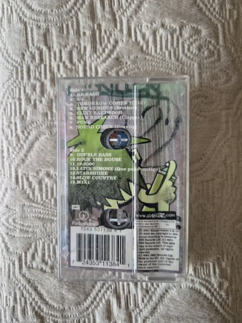 Cassette Gorillaz (2001, Edición Chilena de época) - 2