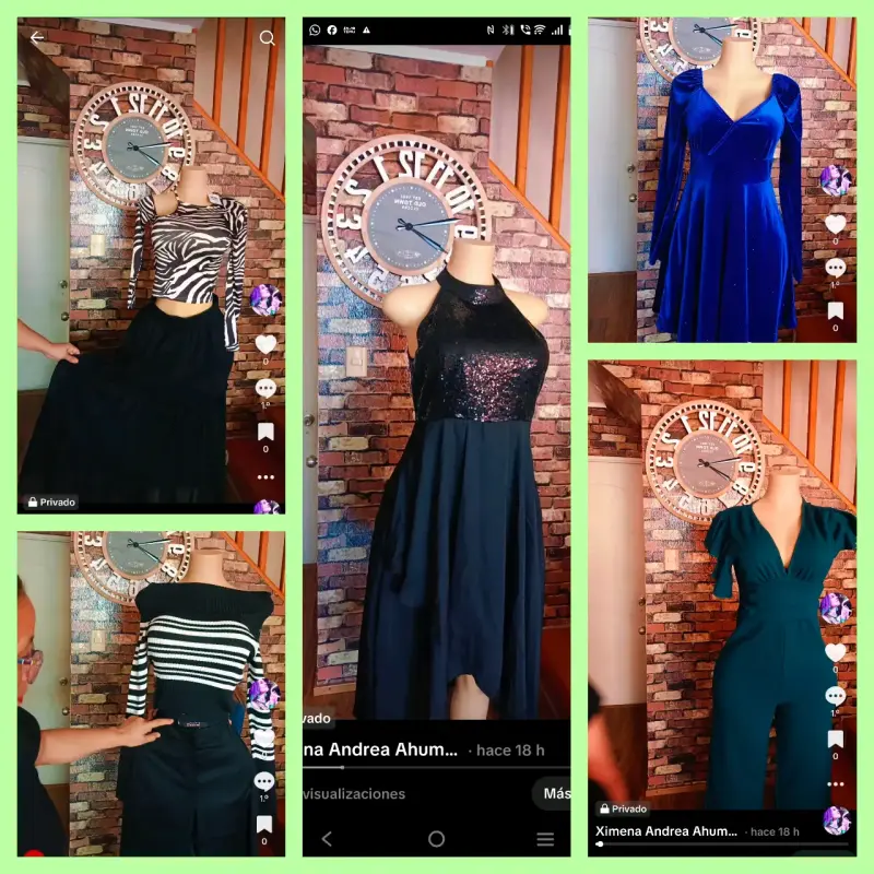Vestido negro con lentejuelas elegante - 3