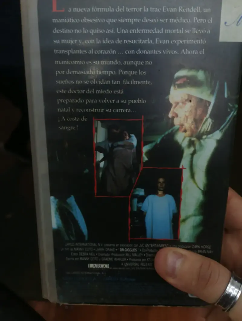 VHS El Siniestro Dr. Giggles - 2