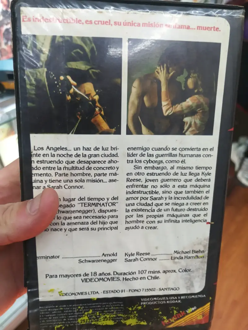 VHS Terminator con Arnold Schwarzenegger - 2
