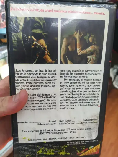 VHS Terminator con Arnold Schwarzenegger - miniatura 2