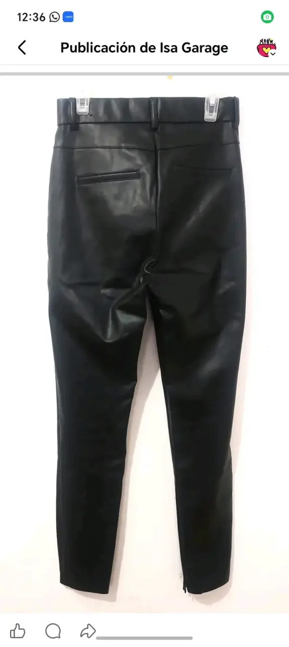 Pantalón negro Zara XS como nuevo - 2