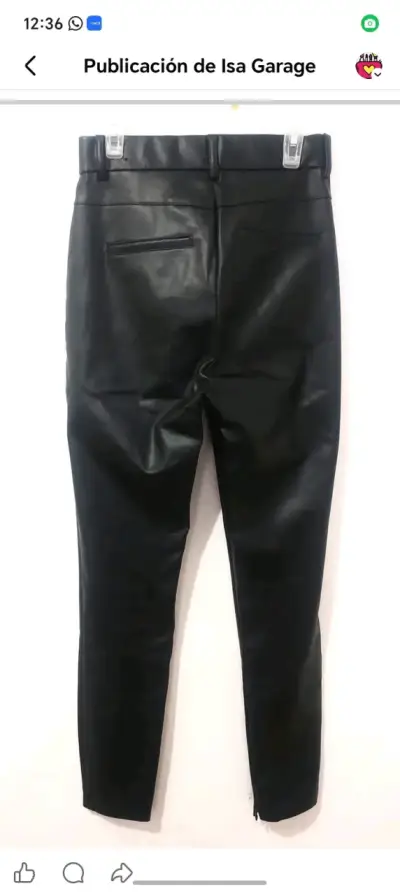 Pantalón negro Zara XS como nuevo - miniatura 2