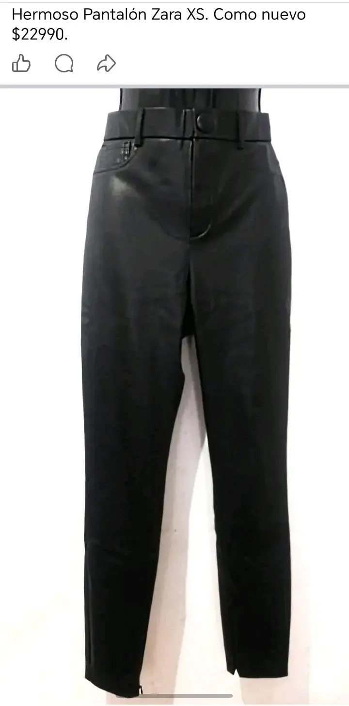 Pantalón negro Zara XS como nuevo - 4
