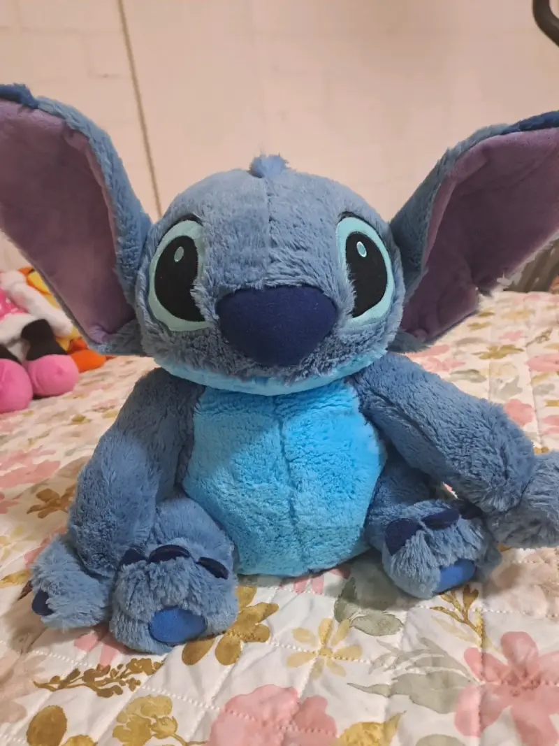 Peluche de Stitch azul suave y grande
