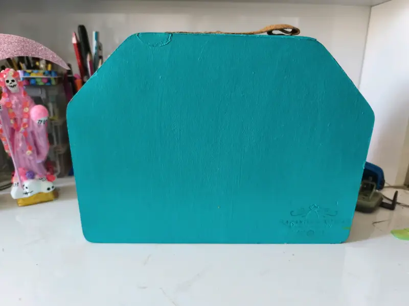 Maleta decorativa Frida Kahlo pintada a mano - 4