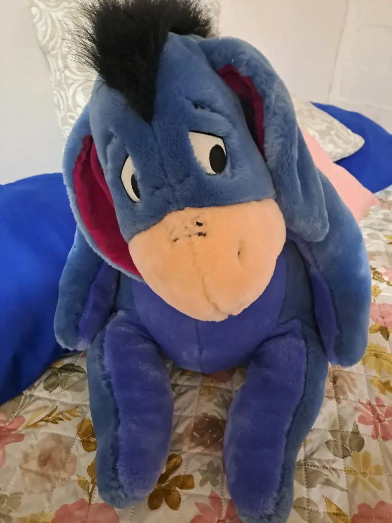 Peluche grande de burro azul igor