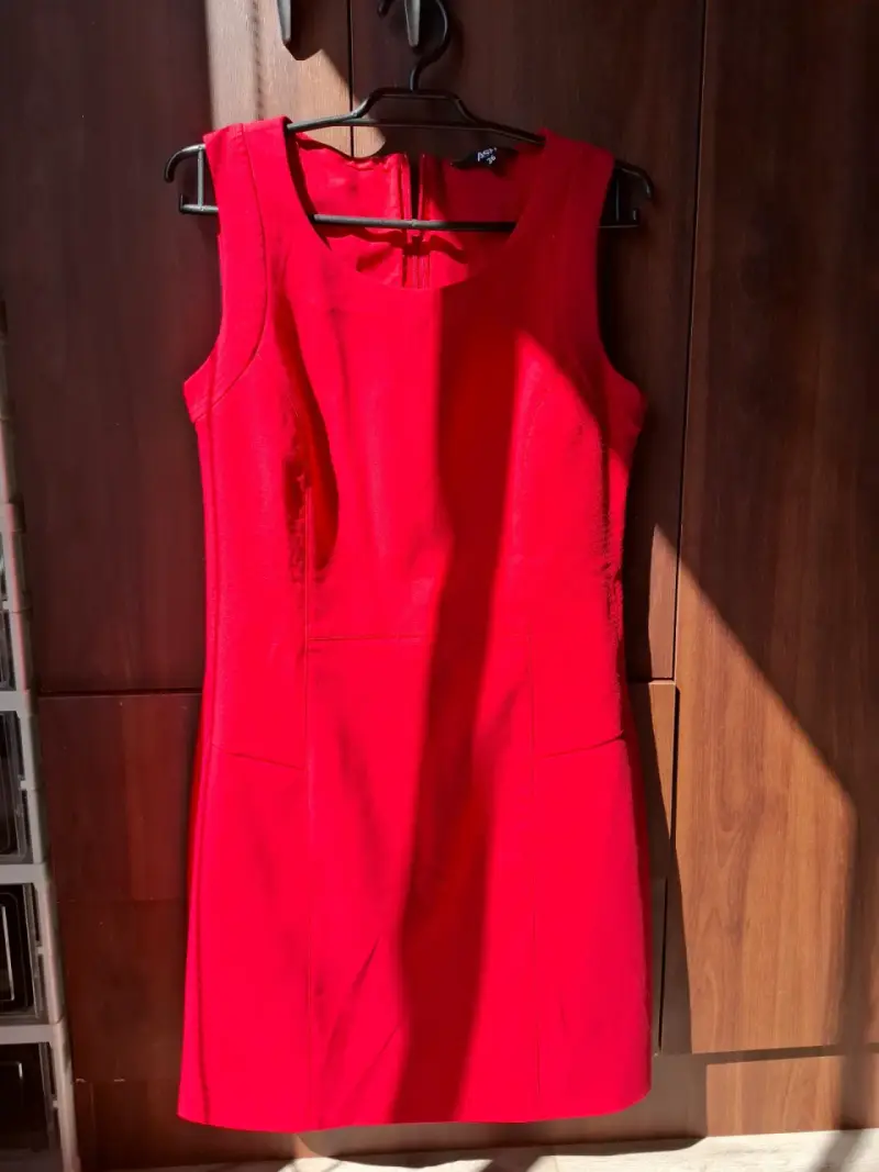 Vestido rojo sin mangas talla 36 - 2
