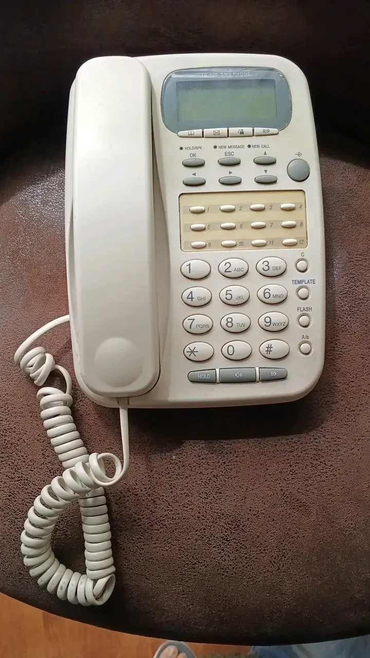 Teléfono fijo SMS Turtelco TS 600 blanco - 1