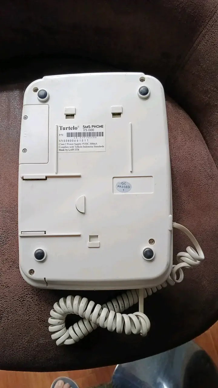 Teléfono fijo SMS Turtelco TS 600 blanco - 3