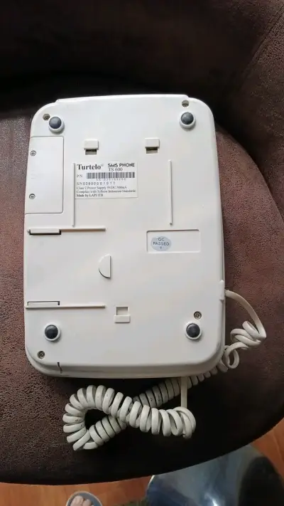 Teléfono fijo SMS Turtelco TS 600 blanco - miniatura 3