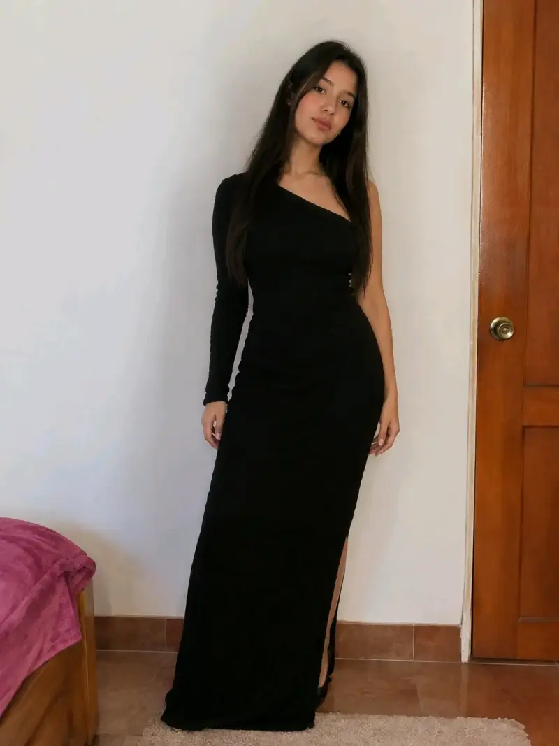 Vestido largo negro - 2