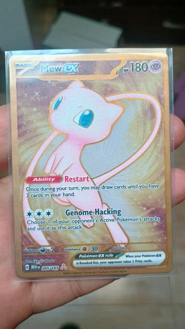 Carta Pokémon Mew EX metálica - 1