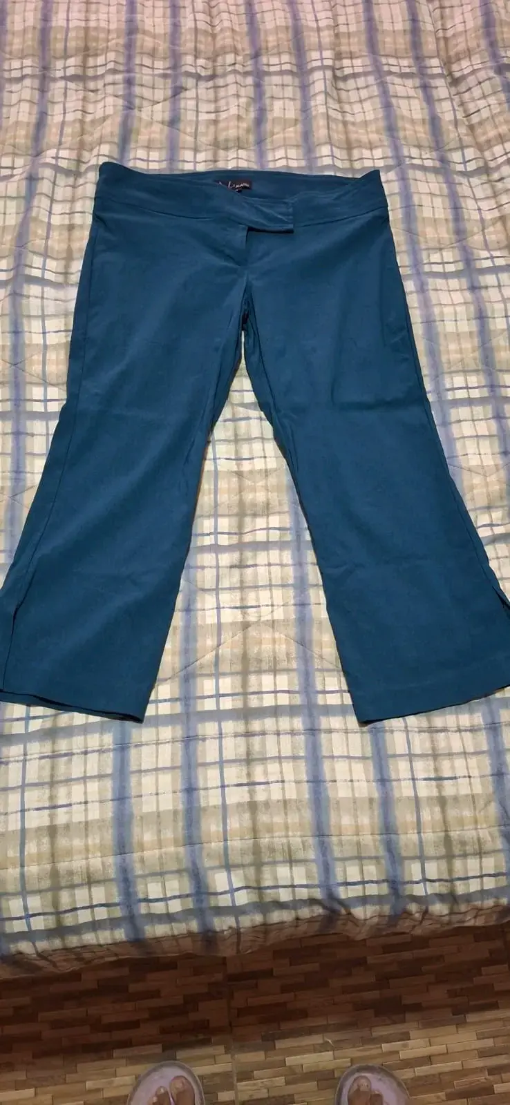 Pantalón pescador Alaniz verde petróleo talla 44 - 5