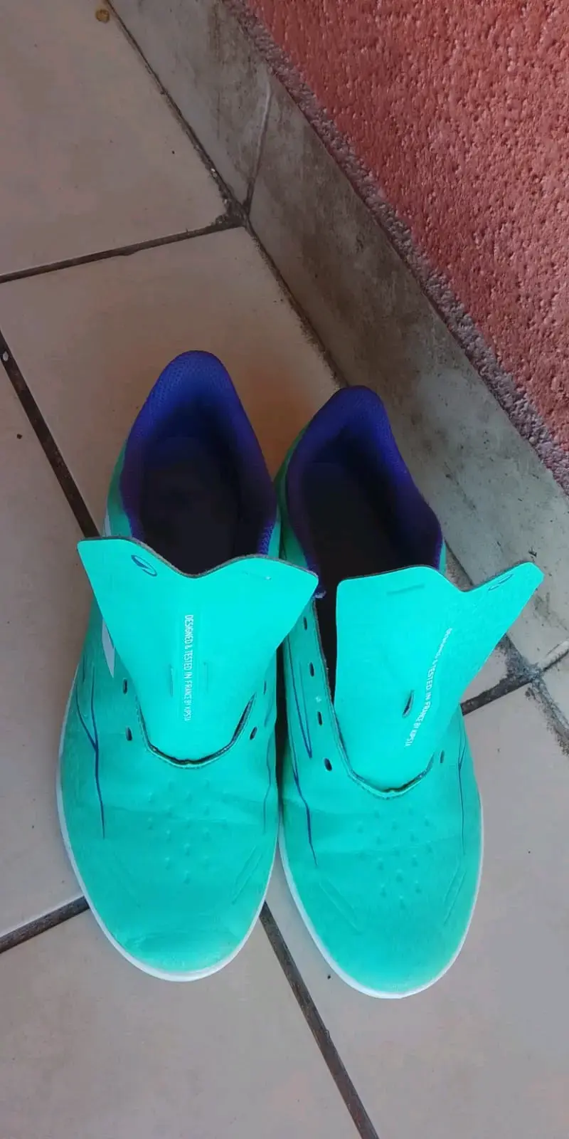 Zapatillas deportivas turquesa con cordones - 2