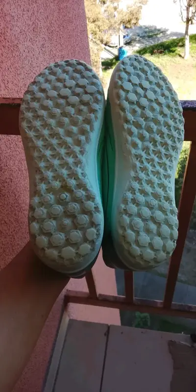 Zapatillas deportivas turquesa con cordones - miniatura 3
