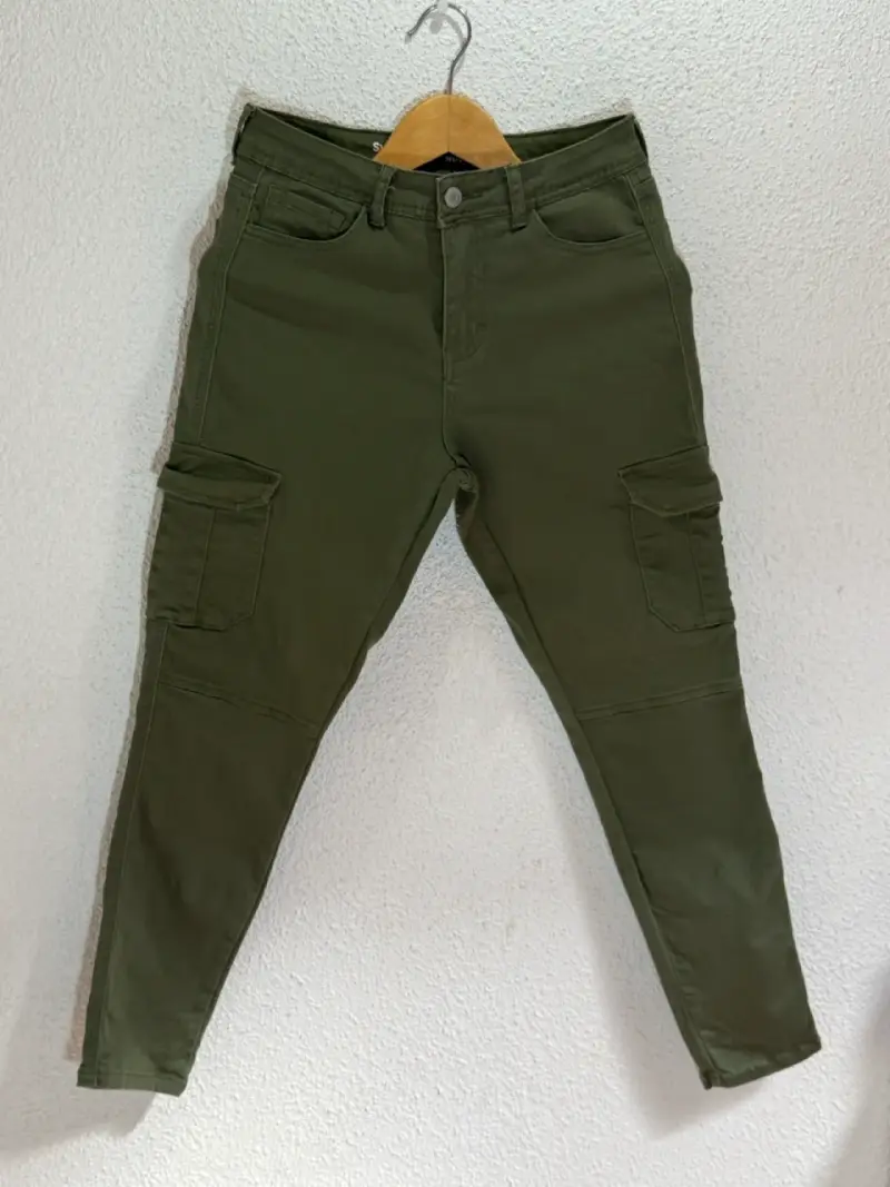 Pantalones cargo verde militar para hombre - 1