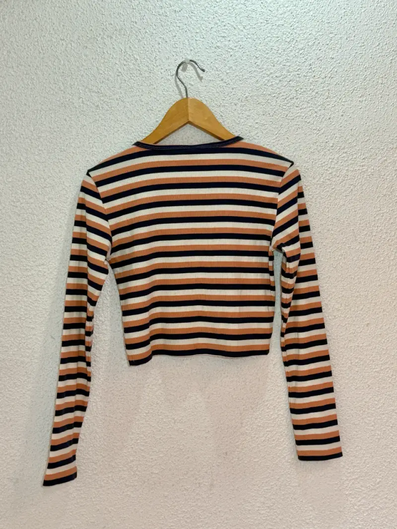 Cardigan de rayas Doo Love para mujer - 2