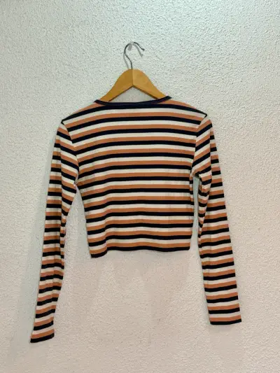 Cardigan de rayas Doo Love para mujer - miniatura 2