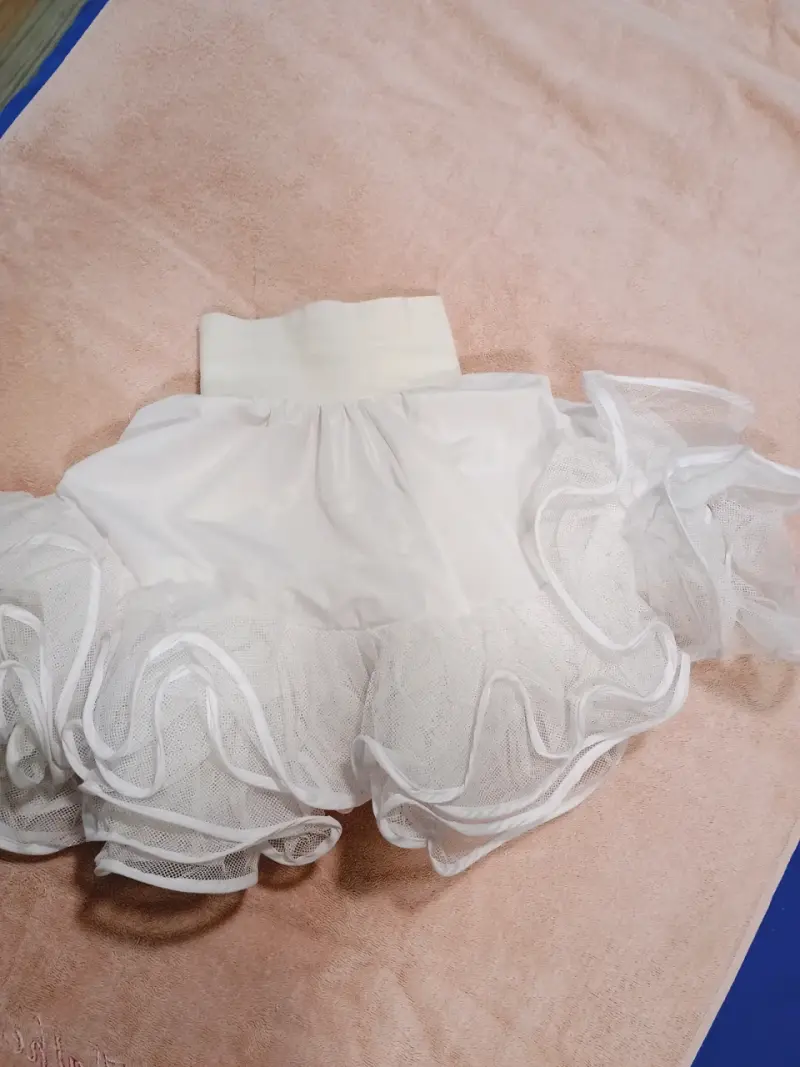 Vestido de niña con flores más falso y abrigo - 4