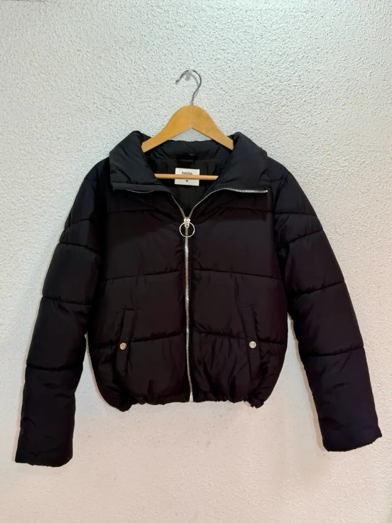 Chaqueta acolchada negra para mujer Sybilla - 1