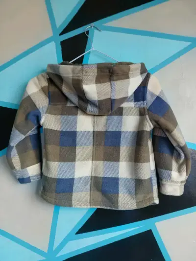 Chaqueta de franela a cuadros para niños - miniatura 2