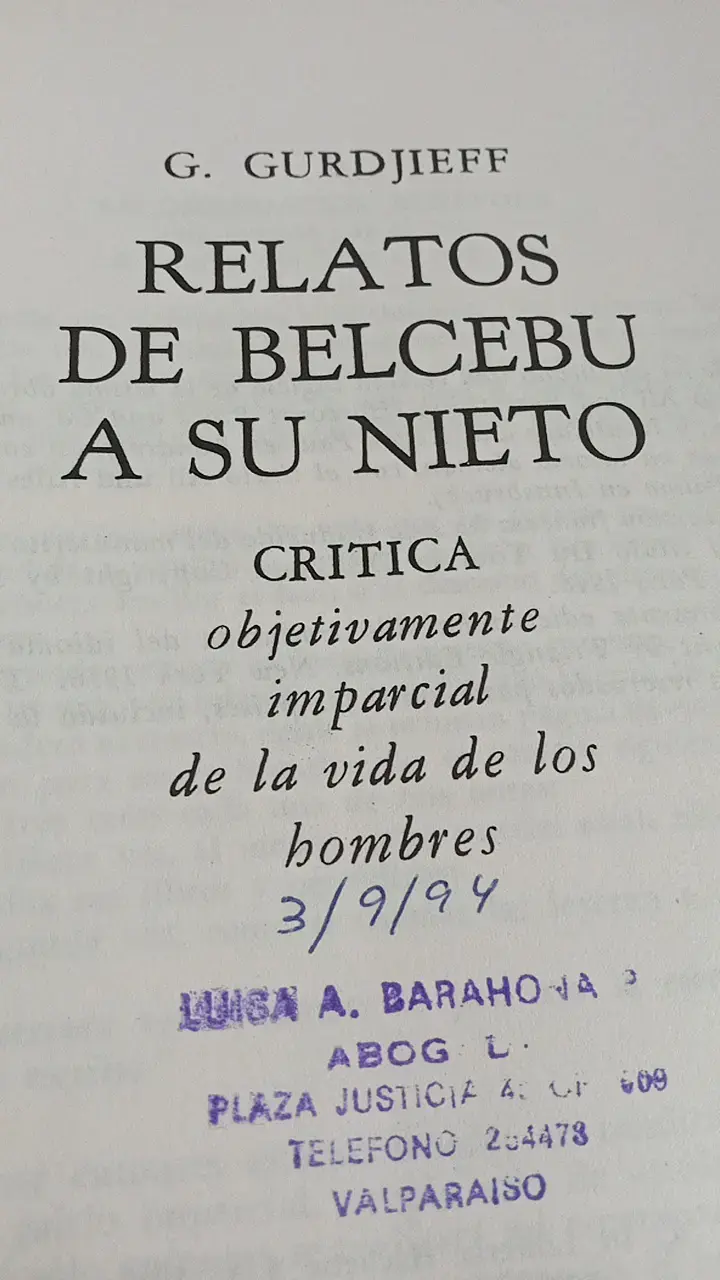 Libro 'Relatos de Belcebú a su Nieto' de Gurdjieff - 2