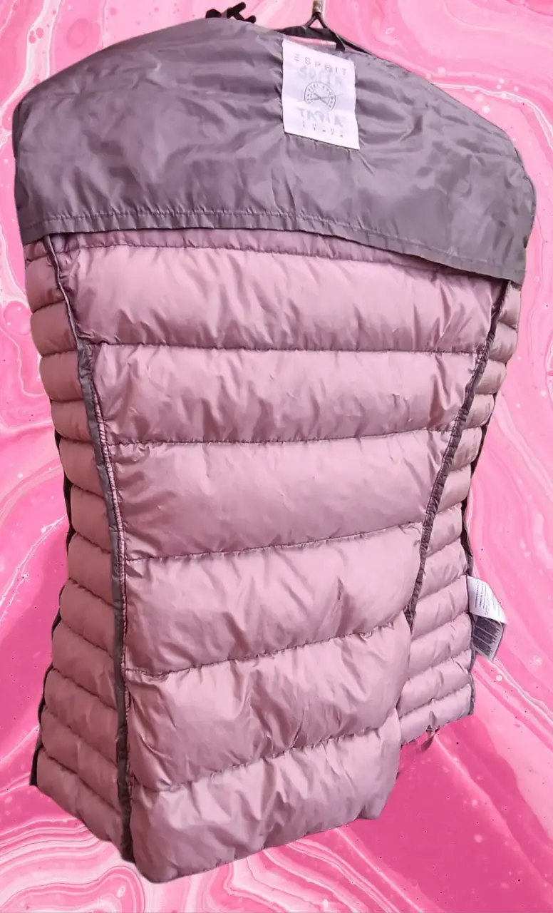 Chaqueta acolchada con capucha Esprit gris - 5