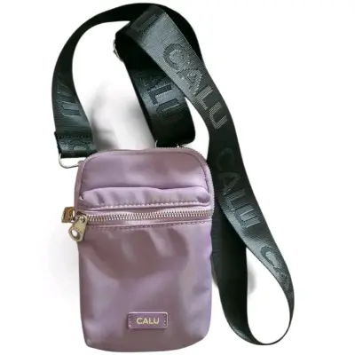Bolso cruzado lila con correa ajustable Calu - miniatura 1