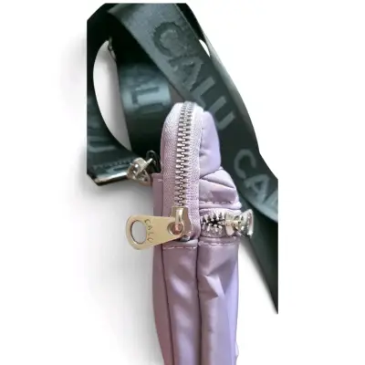 Bolso cruzado lila con correa ajustable Calu - miniatura 3