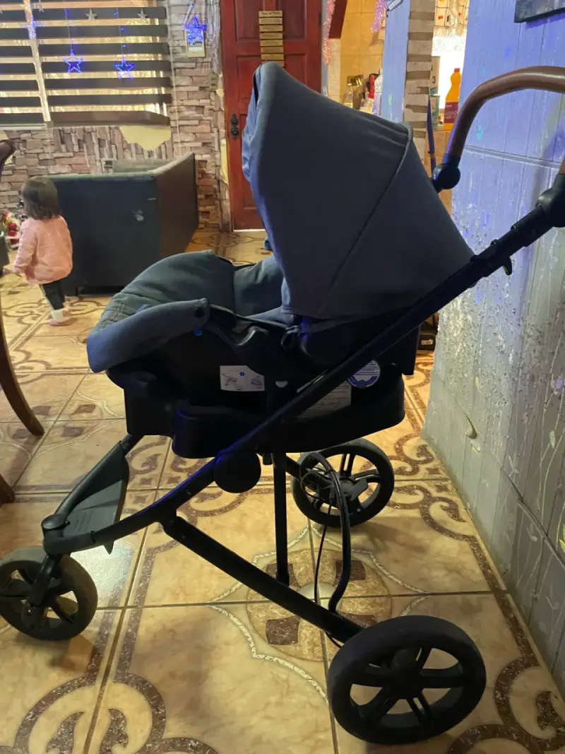 Coche de bebé Bebesit azul con manillar ajustable - 5