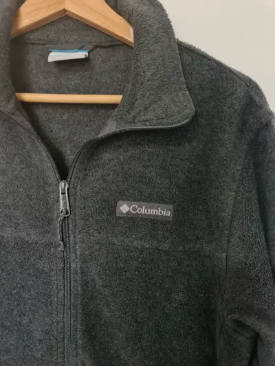 Chaqueta polar Columbia gris para hombre - miniatura 1