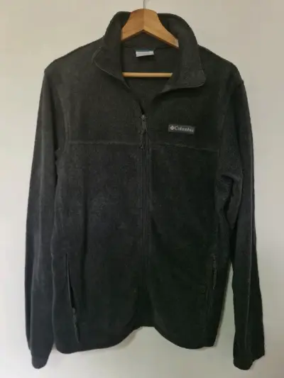 Chaqueta polar Columbia gris para hombre - miniatura 2