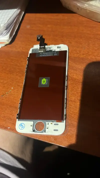 Pantalla de repuesto para iPhone5 con marco blanco - miniatura 1