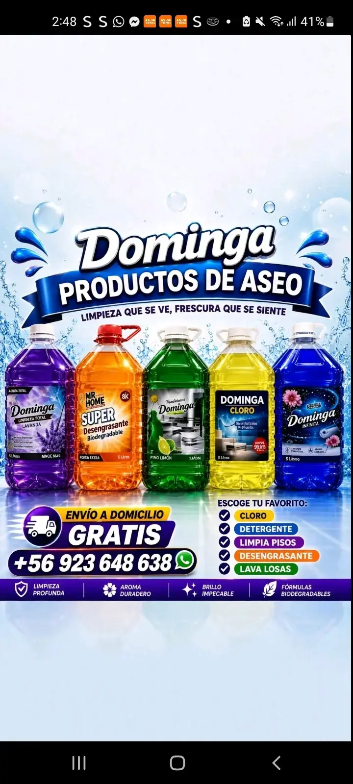 Pack de productos de aseo Dominga - 2