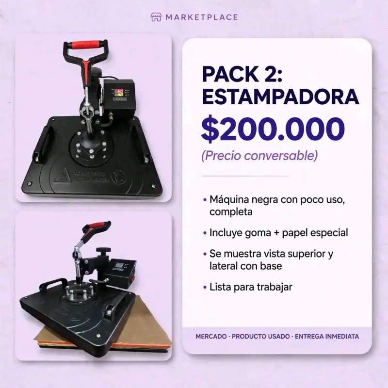 Pack Impresora Epson y Estampadora con Tintas - 2