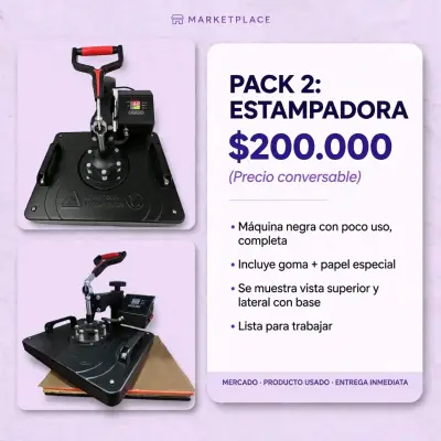 Pack Impresora Epson y Estampadora con Tintas - miniatura 2