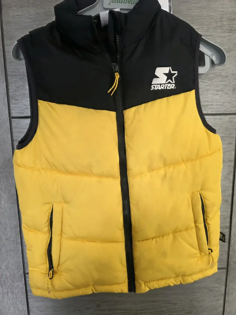 Chaleco sin mangas amarillo y negro Starter