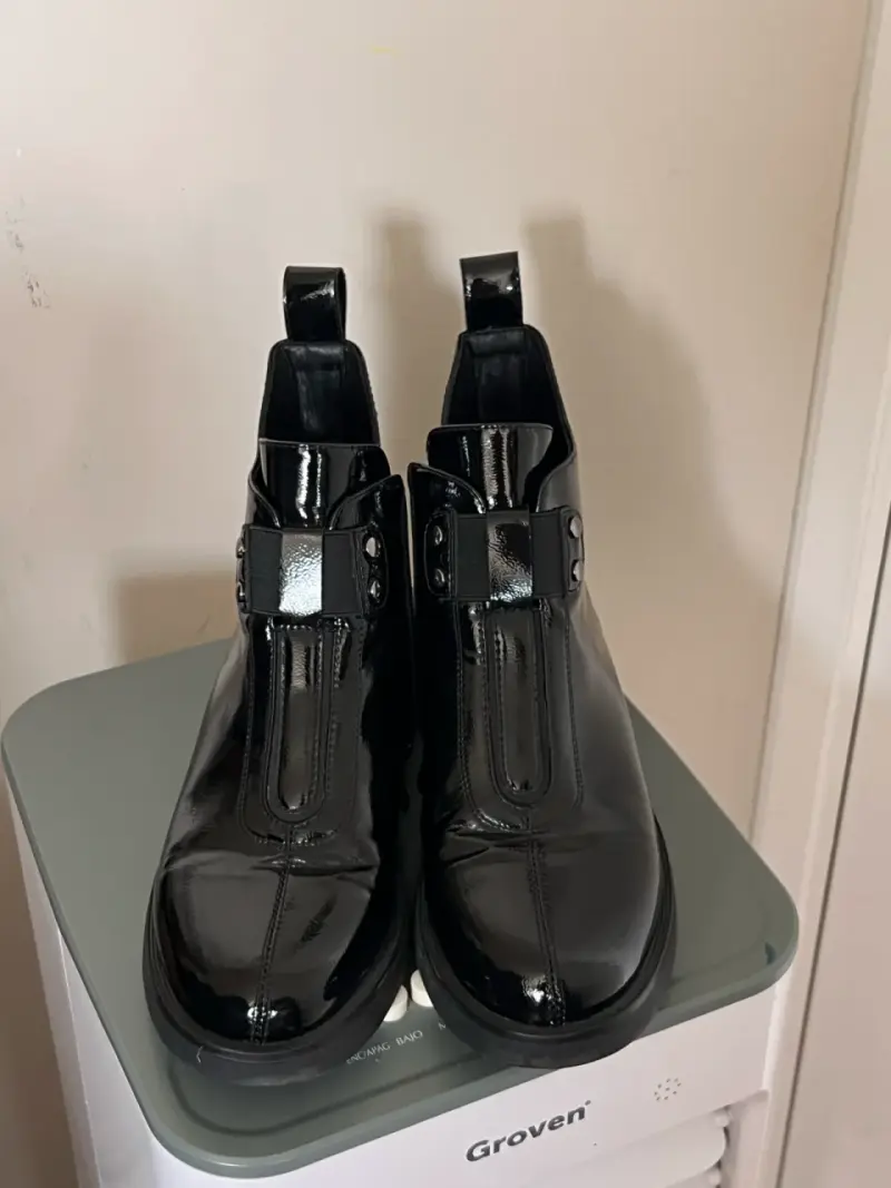 Botines de cuero negro Azaleia - 2